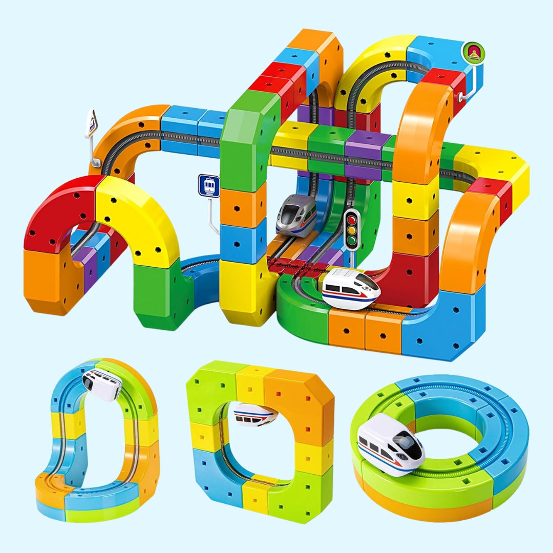 BuildiBlox™ STEM Learning Train Track Set