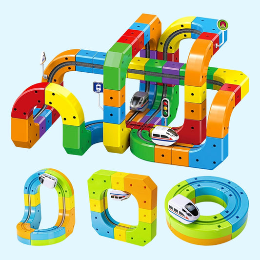 BuildiBlox™ STEM Learning Train Track Set