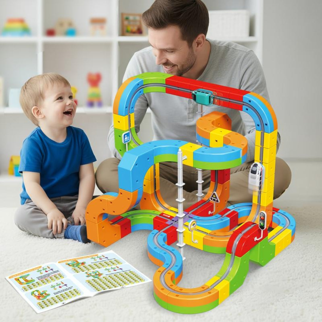 BuildiBlox™ STEM Learning Train Track Set