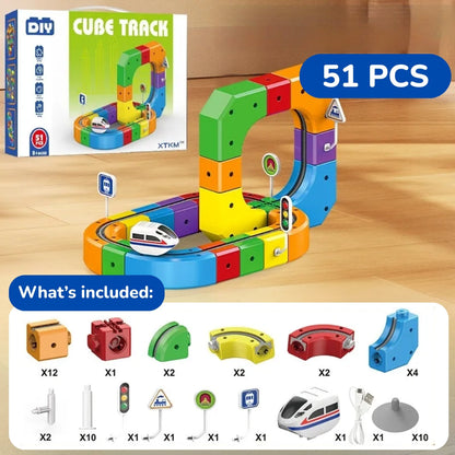 BuildiBlox™ STEM Learning Train Track Set